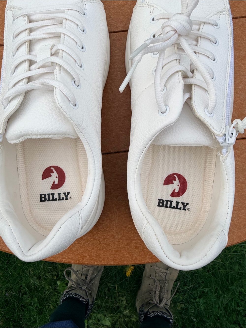 Billy Casual White Low-Top Leather Sneakers - Picture 9 of 13